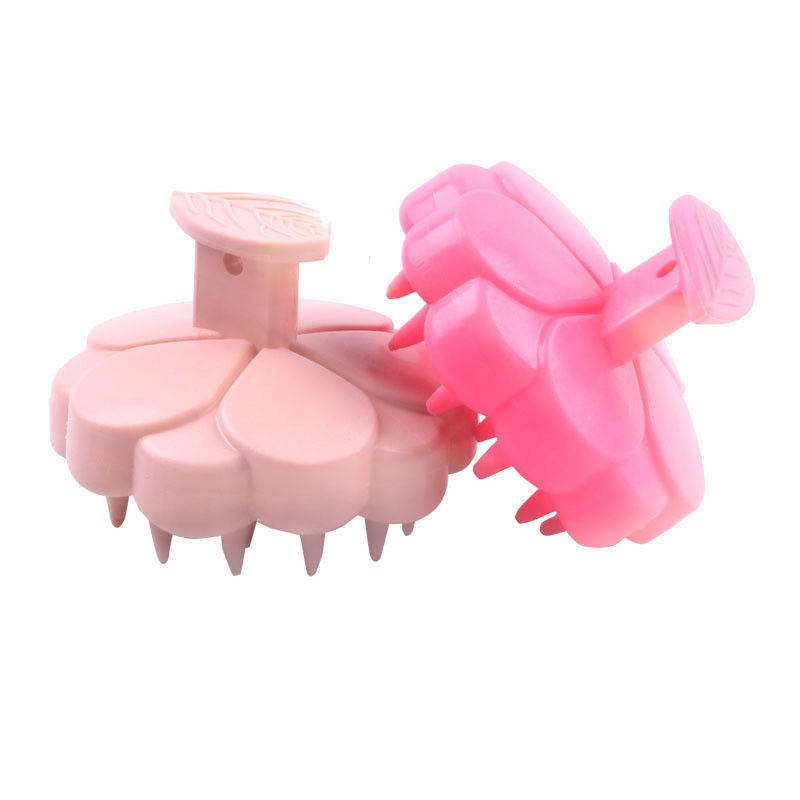 Massaggiatore per capelli in silicone morbido, shampoo, spazzola per massaggiare i capelli, spazzola per la pulizia del capello con supporto per il logo personalizzato