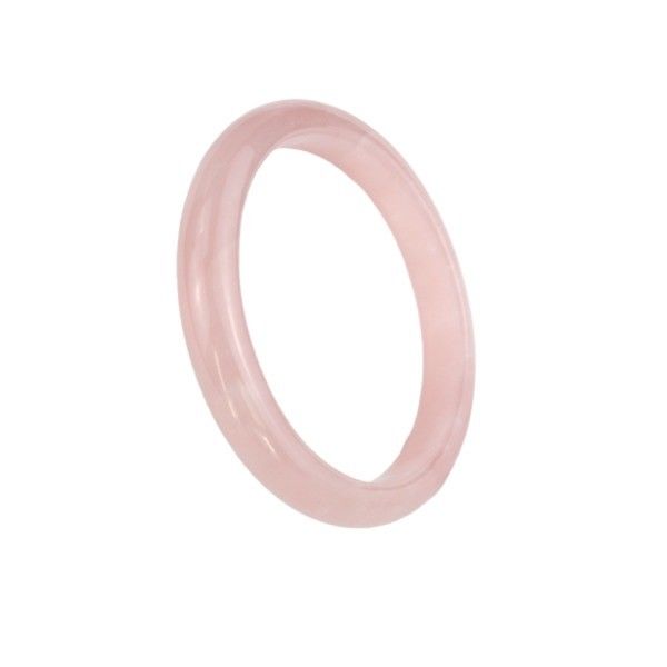 Tecnica lucidata Grande dimensione Gemstone Donne Giada Love Bangles Braccialetti con Rose Quartz Bangles Incantesimi