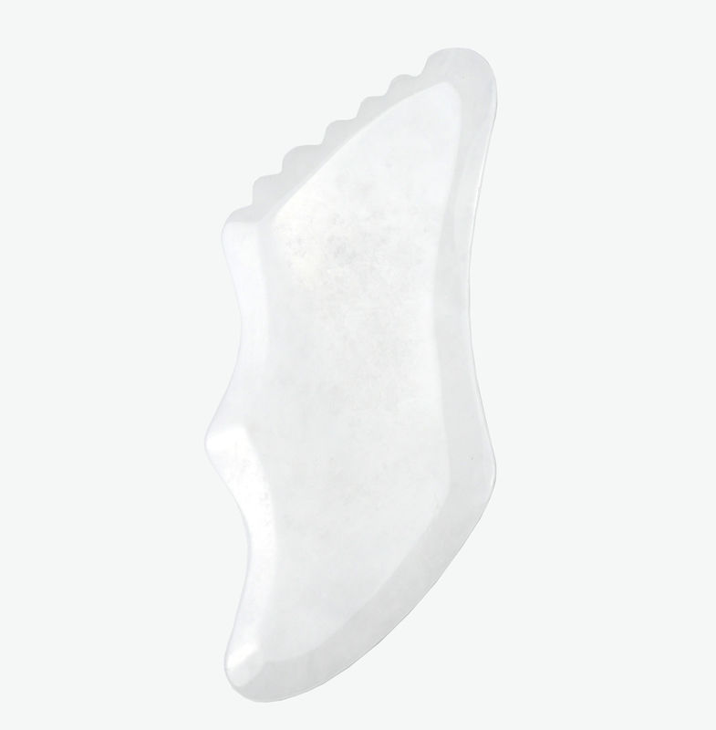 2024 Jade Bianco Facciale Corpo Giada Guasha Massaggiatore Gua Sha Pietra Scraping Board 11,8cm*5cm*0,5cm per Corpo e Faccia