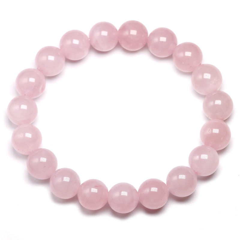 Feng Shui Rose Quartz Bracelet Per Donne Fatto a mano