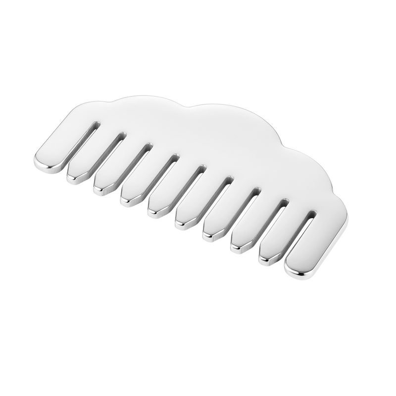 Acciaio inossidabile Gua Sha pettine per capelli Forma di cuore Strumento di massaggio del cuoio capelluto