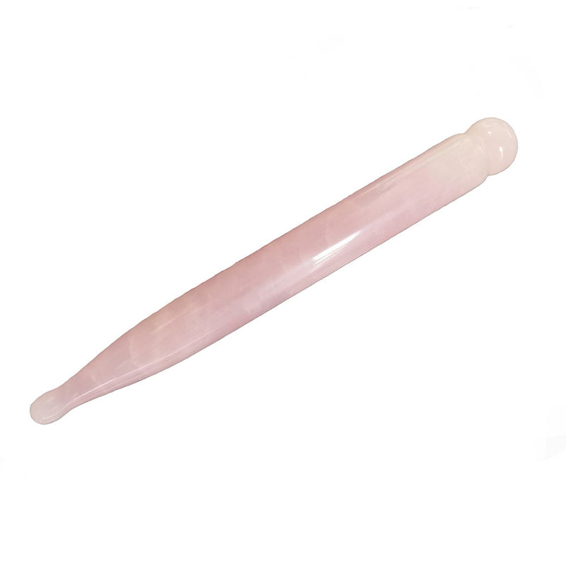 2024 Rose Quartz Gua Sha Massaggio con punti di agopuntura Guasha Pen Per il trattamento del corpo con logo disponibile Best seller