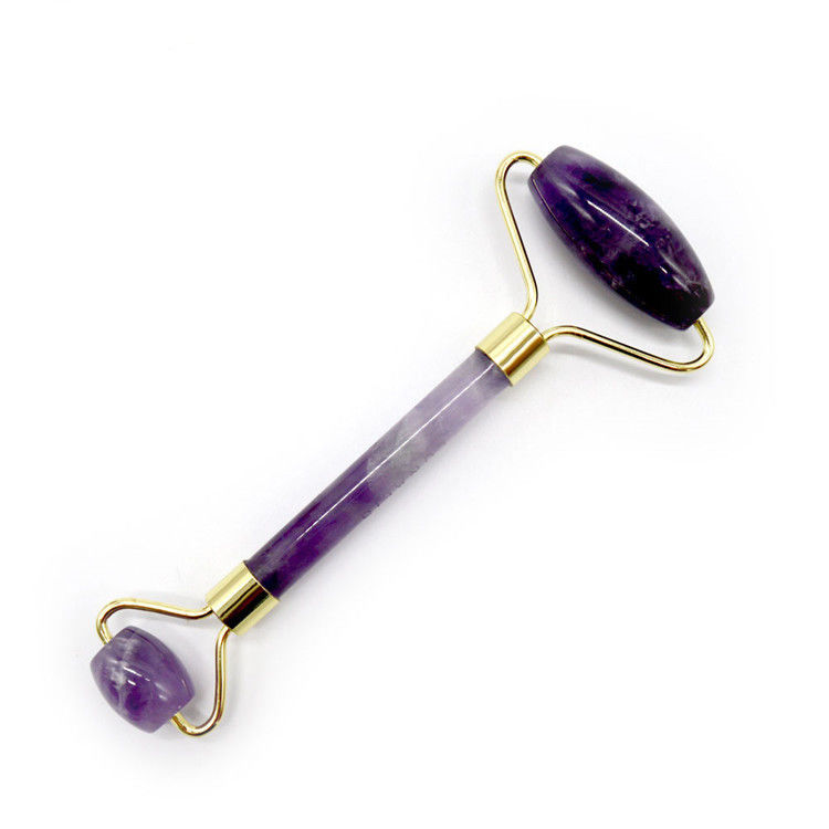 Gua Sha Roller Ametista Roller Faciale Giada Guasha Roller Per Bellezza Massaggiatore Faciale