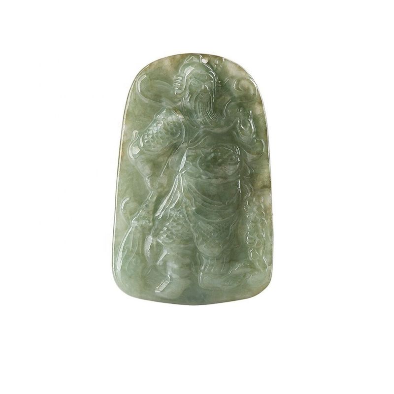 2024 Jadeite Guan Yin Pendente di Misericordia Buddismo Truppe Brave Collare Di Moda Gioielli Per Donna Incisione Tipo di incisione