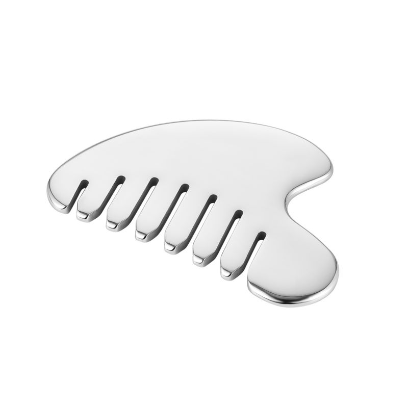 Acciaio inossidabile Gua Sha Pietra Massaggiatore per la testa per massaggiare il corpo Strumenti e salone di bellezza per la salute dei capelli