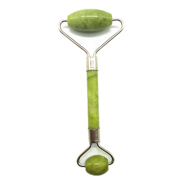 Roller Faciale di Giada 100% Naturale Forte per Massaggio Faciale e Pietra di Rilassamento