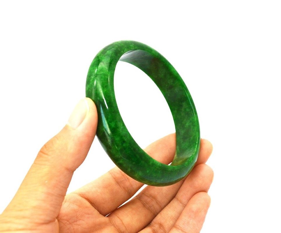 Love Green Enamel Jadeite Bracelets Bangles Charms Women Jade Bangle Natural Burma Hot Item per gli amanti del Feng Shui