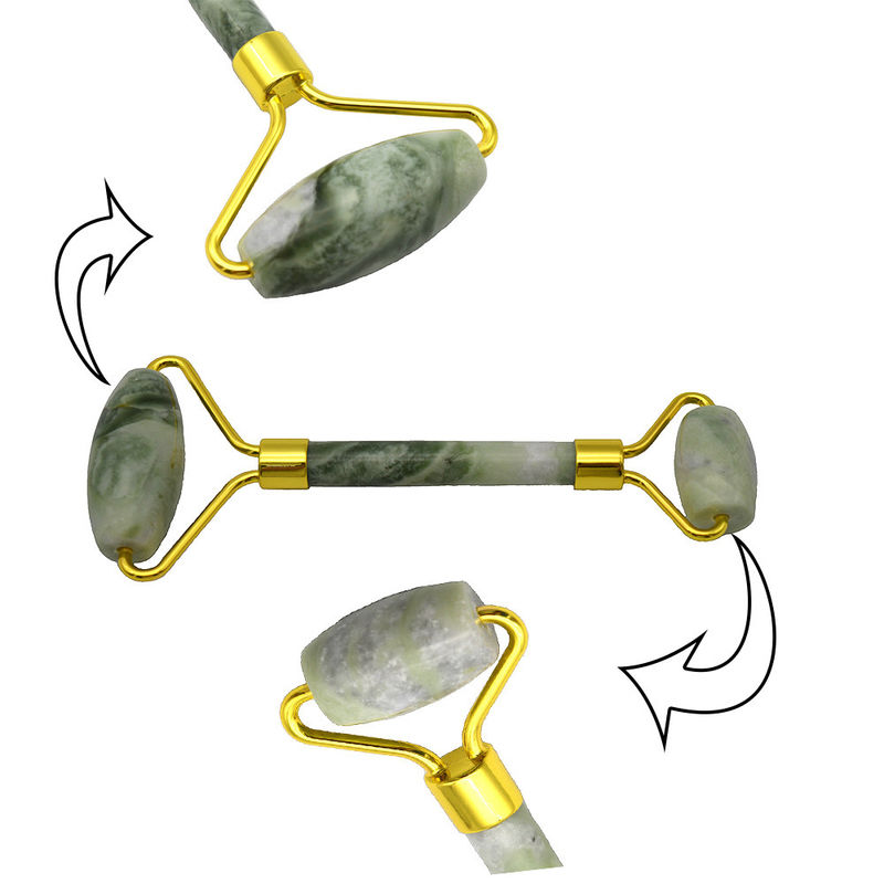 Body Care Roller per massaggi facciali Verde Giada Gua Sha Roller per l'invecchiamento del viso rughe gonfiore e massaggiatore della pelle facciale