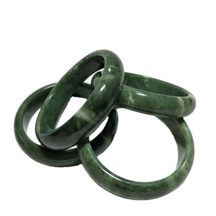 Braccialetto verde smeraldo naturale e giada giada per uomini e donne bellezza con amore tema da gemma