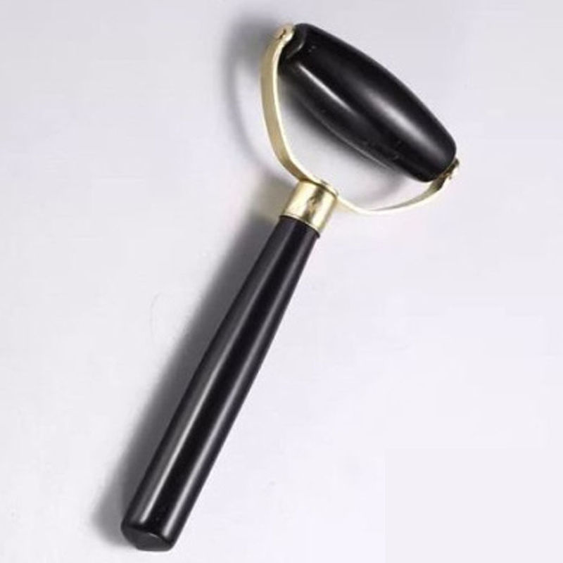 Massaggiatore Faciale Pietra Bian Nera Gua Sha Giada Guasha Roller Faccia per la terapia naturale di ringiovanimento del viso