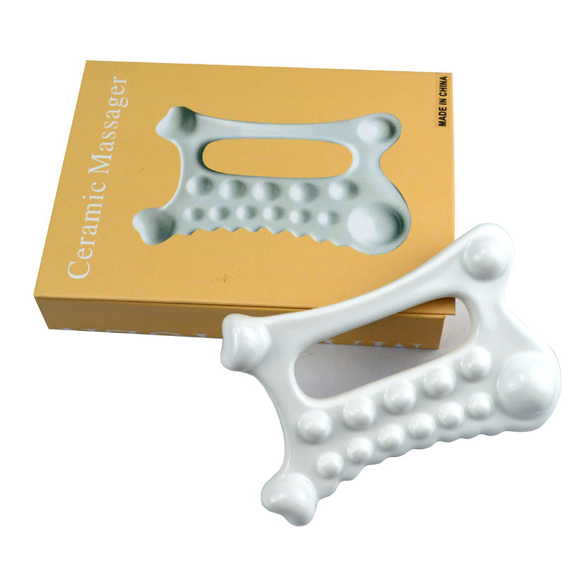 Disponibile il logo personalizzato del prodotto di bellezza coreano faccia pelle testa cuoio capelluto mani piedi attrezzo sanitario in ceramica massaggiatore Guasha