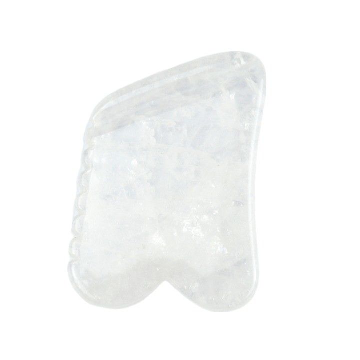 Quarzo trasparente Gua Sha Massaggio Tavola Pietra naturale Cristallo Guasha Pietra di guarigione Bellezza Faciale Corpo Spa Strumento per Massaggio Corpo