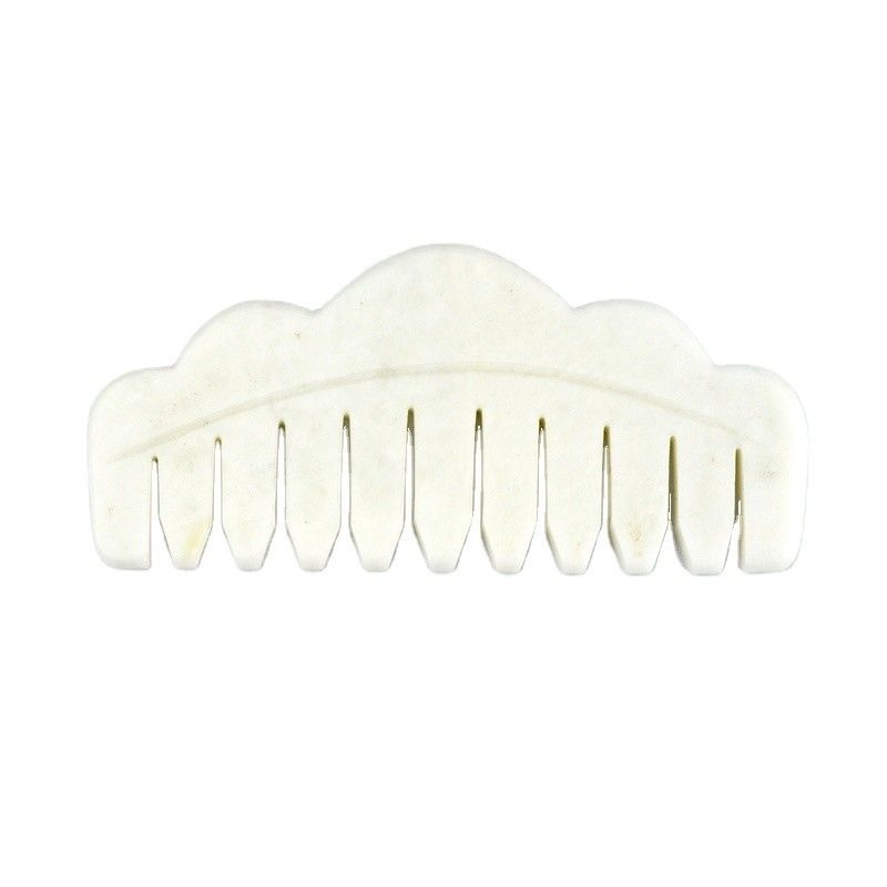 Disponibile il logo personalizzato e il 2024 Cina Giada Bianca Naturale Gua Sha Raschiatura Comb Guasha Stone Head Spa Massaggiatore Raschiatura