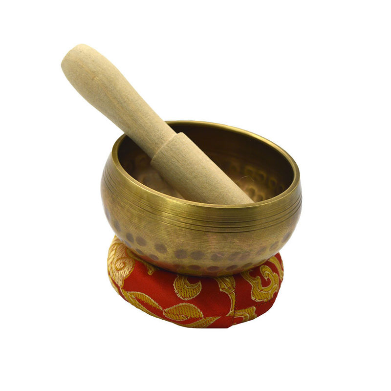 Coppa di brassatura naturale Nepal Set per la meditazione e lo yoga