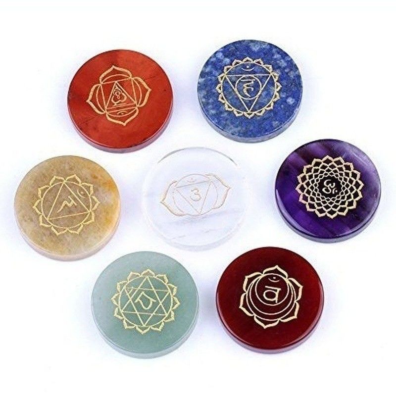 Pietra energetica colorata per Feng Shui Decorazione domestica Sette chakra Pietre di agata di cristallo in stile naturale
