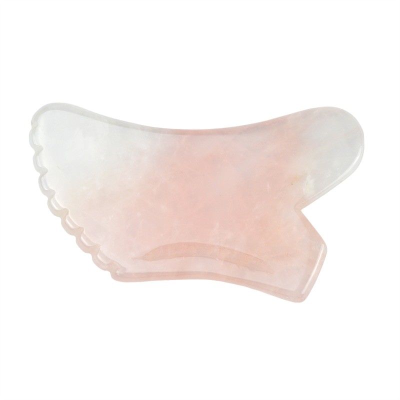 2024 Rose Quartz Gua Sha Massaggio Faciale Strumento di Massaggio Naturale per la Bellezza della Pelle Cristallina Massaggiatore per Facelifting