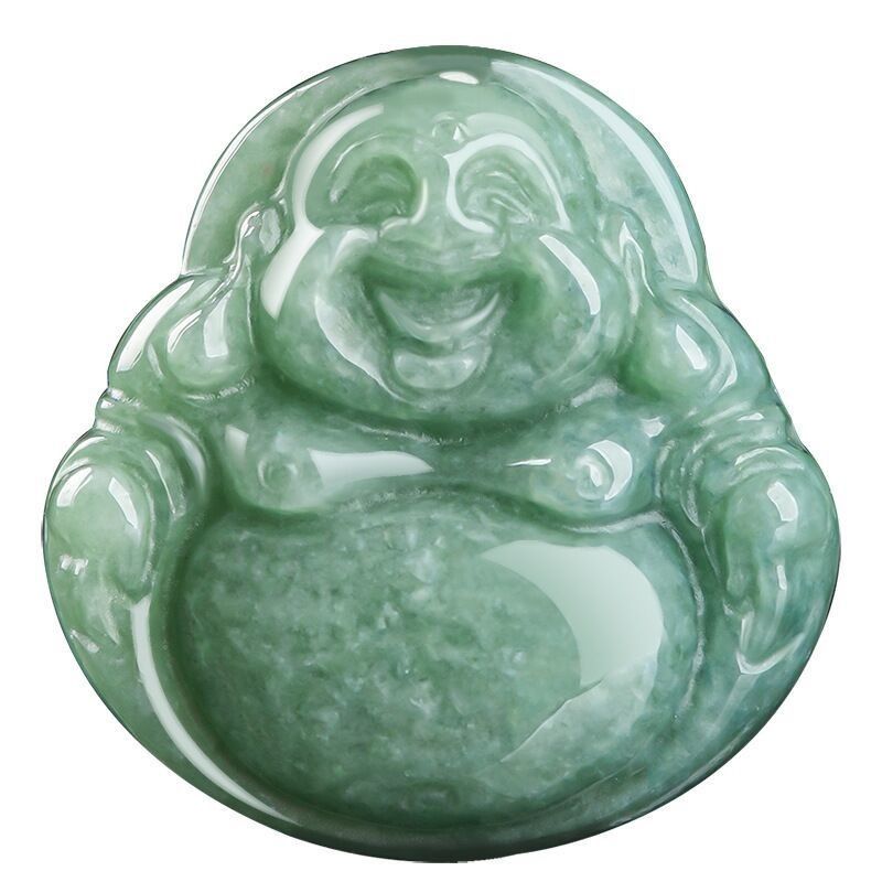 Art Collectible High Class Giada Buddha intagliato Giada Buddha Pendente per tema collana