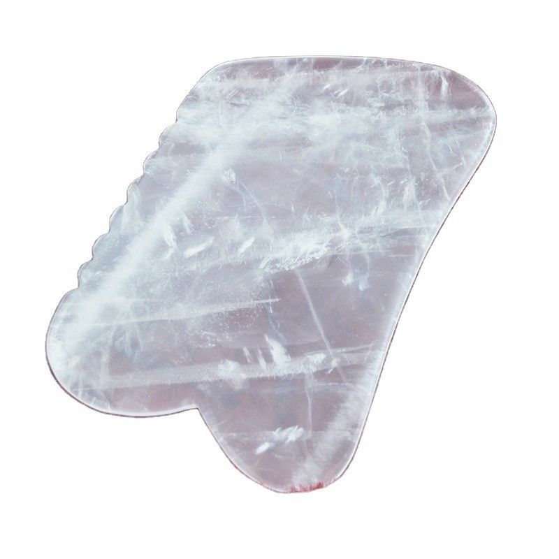 Tavola di raschiatura Gua Sha trasparente per il collo del viso Massaggio della pelle del corpo intero Massaggio muscolare