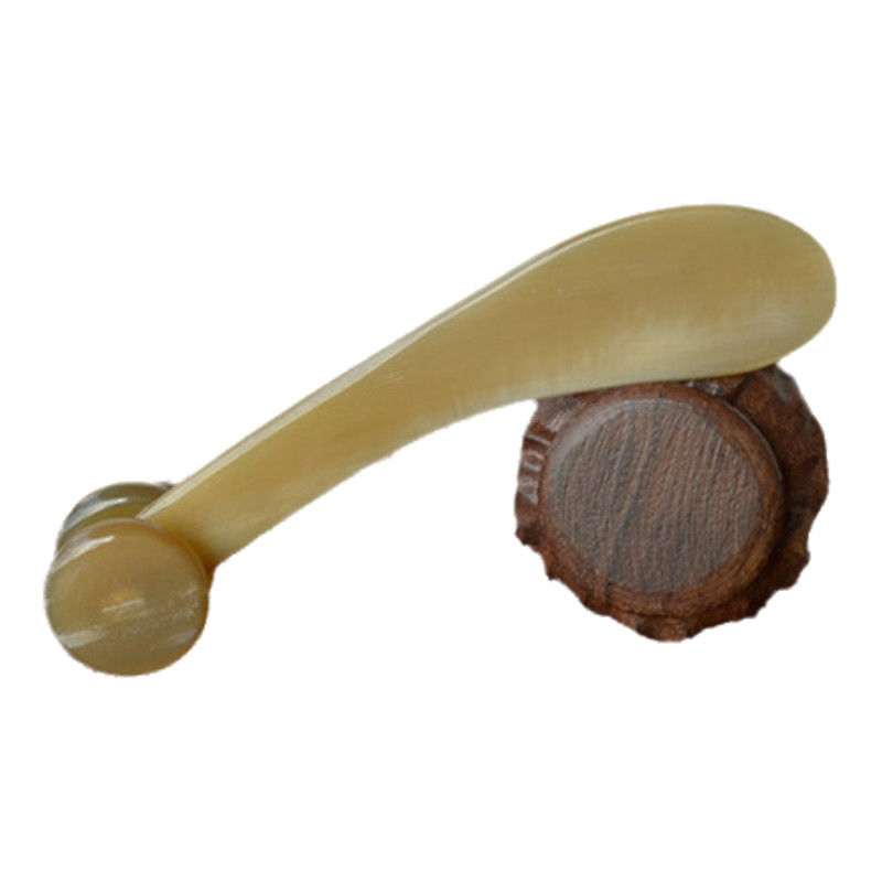 Yak Horn Gua Sha Board Bull Horn Body Massager Roller per il massaggio del corpo intero