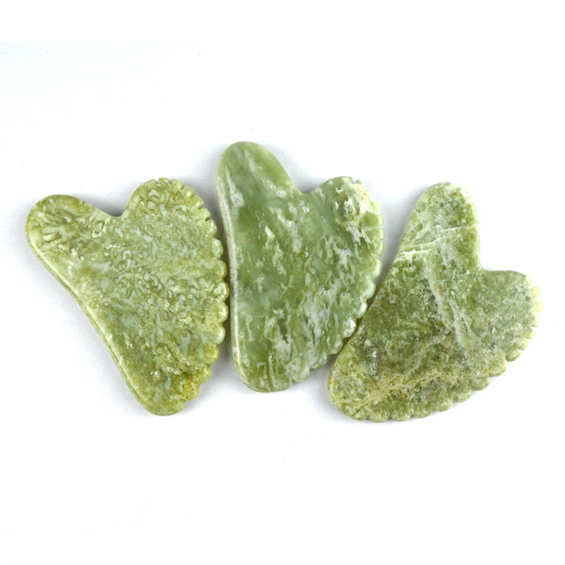 2024 Arrivi Naturale Forma Cuore Xiuyan Giada Gua Sha Scraping Board L'ultimo strumento di massaggio per il rilassamento del corpo intero