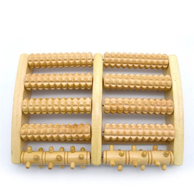 Massaggiatore a piedi in legno da 27*17*4,5 cm con design portatile e certificato ISO9001