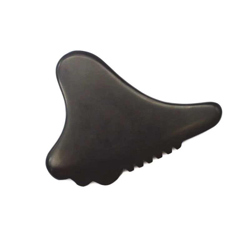 Gua Sha Tool Massaggiatore Faciale Bian Stone Faccia ecologica 105*77mm 114*74mm 2 Pcs AKBS-030 per drenaggio linfatico facciale