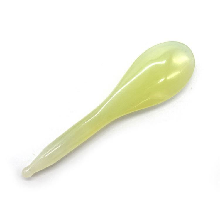 Migliora la tua esperienza di massaggio con lo strumento e la penna certificati ISO9001 Xiuyan Jade Spoon Gua Sha