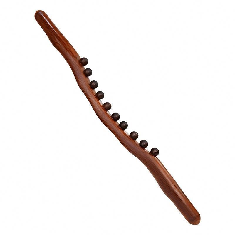 400g/pc Carbonizzato Legno di faggio Corpo Meridiano Bagnato Massaggio bastone di legno Gua Sha Scraping Massaggio Strumento