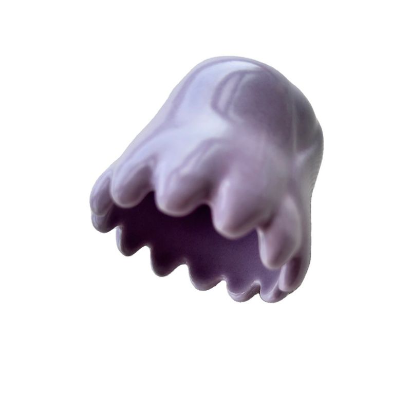 Attrezzature per il massaggio del corpo Logo personalizzato Strumenti di massaggio del cuoio capelluto in ceramica bianca per Guasha viola Porcellana cura della pelle Pietra Gua sha
