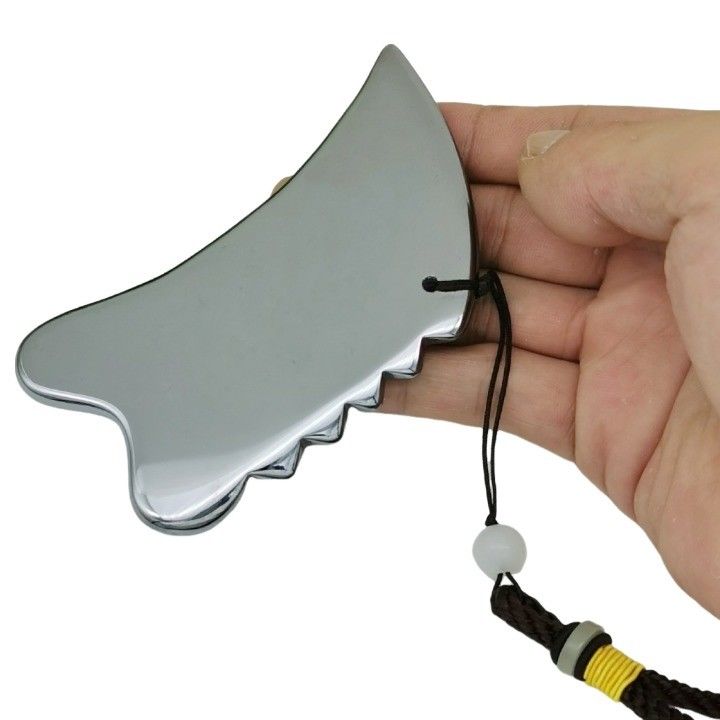 Tavola di raschiatura portatile a Terahertz Gua Sha Plate personalizzata per strumenti di raschiatura e massaggio facciale
