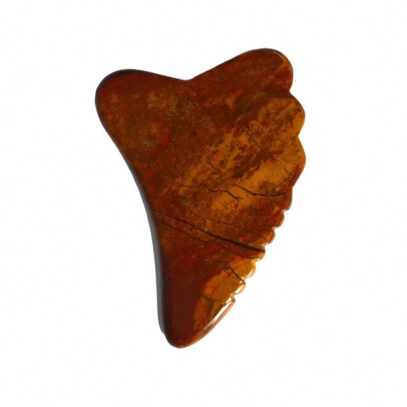 Gua Sha Raschiante Massaggiatore Bordo Mookaite Jasper Strumento per il viso 10 cm * 7 cm * 0,6 cm Bordo per massaggio certificato ISO9001