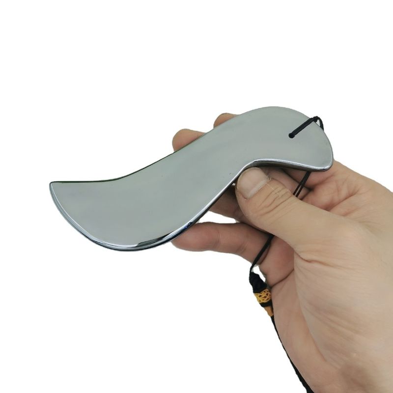 Skin Spa Massaggiatore di bellezza facciale S Forma Terahertz Gua Sha Massaggio Strumento di raschiatura con logo personalizzato disponibiled