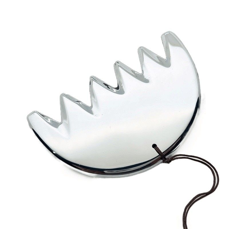 Massaggio della testa Pietra energetica naturale Terahertz Leggero Portatile V Face Beauty Grooming Sei denti Raschiatura Scalp pettine