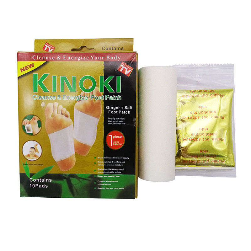 Pulizia naturale profonda 10 cuscinetti per ginger foot e 10 fogli adesivi per alleviare lo stress