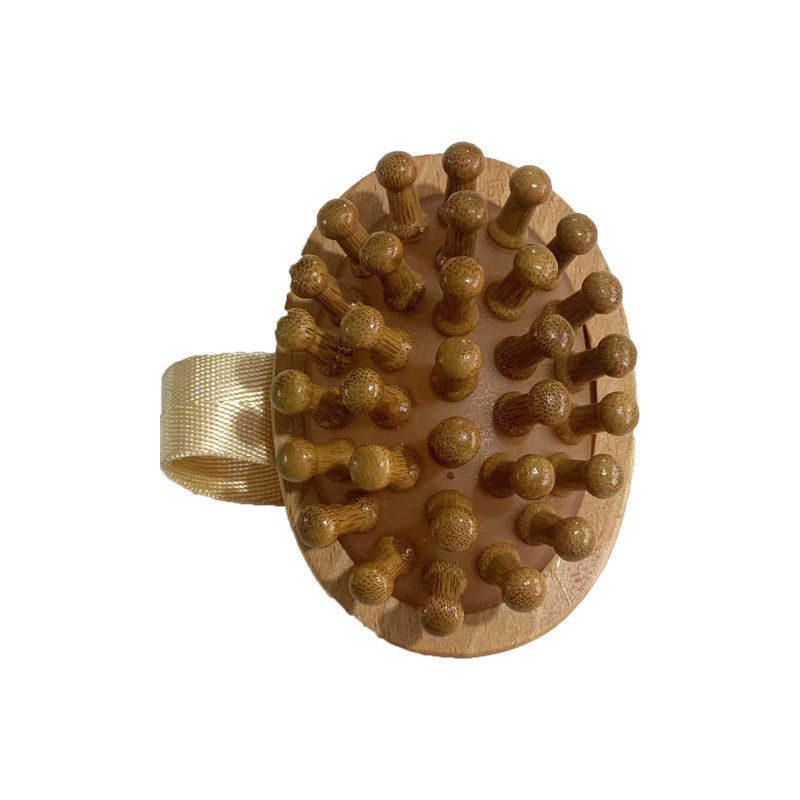 Proprietà attrezzature per il massaggio della testa arrivi Massaggio con spazzola di bambù puro 100% Popolare cuscino d'aria in legno di faggio pettine per la bocca larga