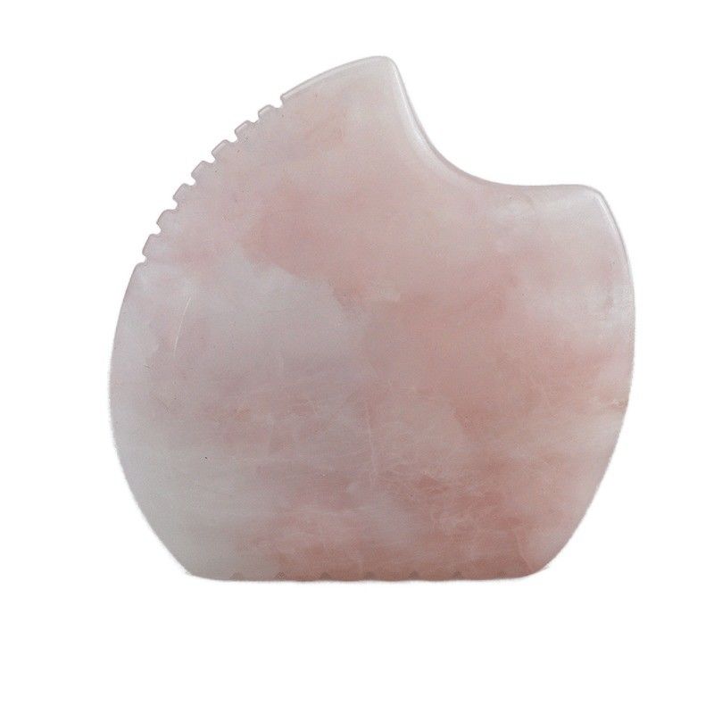 Logo personalizzato Shell Shape Rose Quartz Gua Sha Massage Tool per massaggi muscolari e cura della pelle Spa attrezzature di bellezza