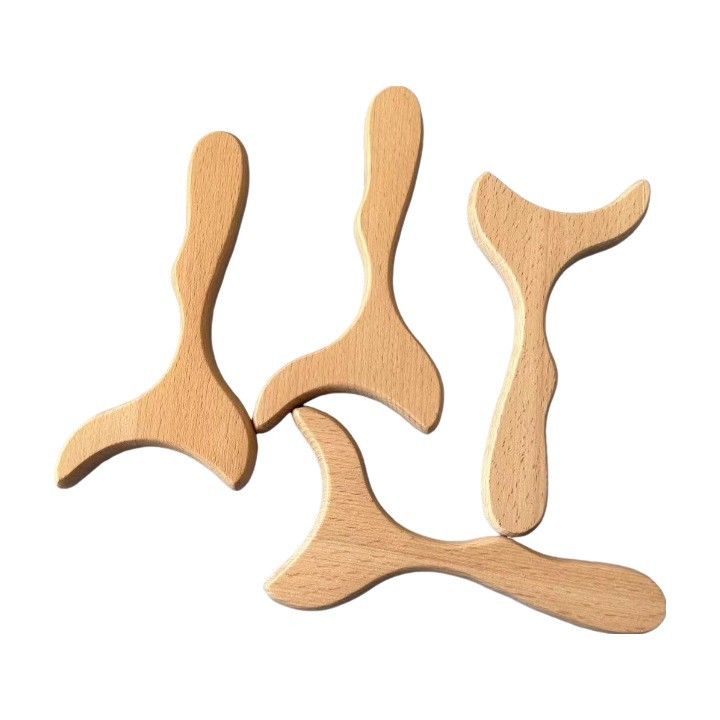 2023 OEM Beech Wood Therapy Massage Tools Set Massaggiatore per schiena in legno con logo personalizzato disponibile