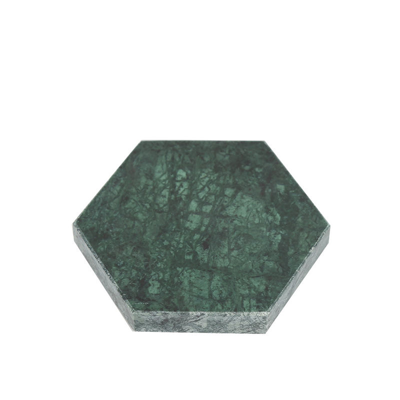 Set di bevande in marmo rotondo quadrato esagonale con lucidatore per tazze per la collezione delle tue bevande