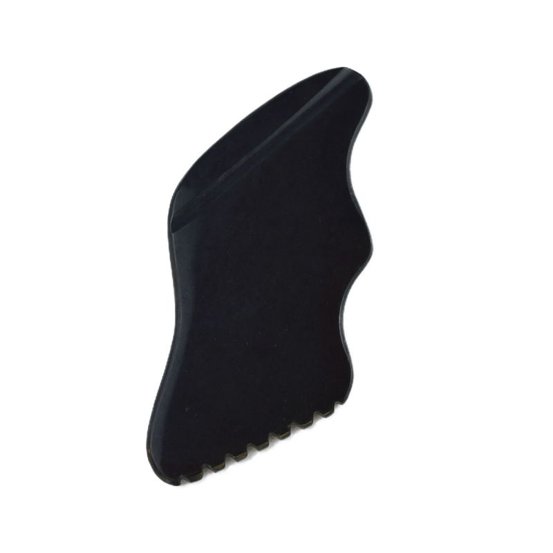 Strumento per massaggiare il corpo Nefrite naturale Jade Guai Sha per auto cura della pelle Facial lifting Salone di bellezza