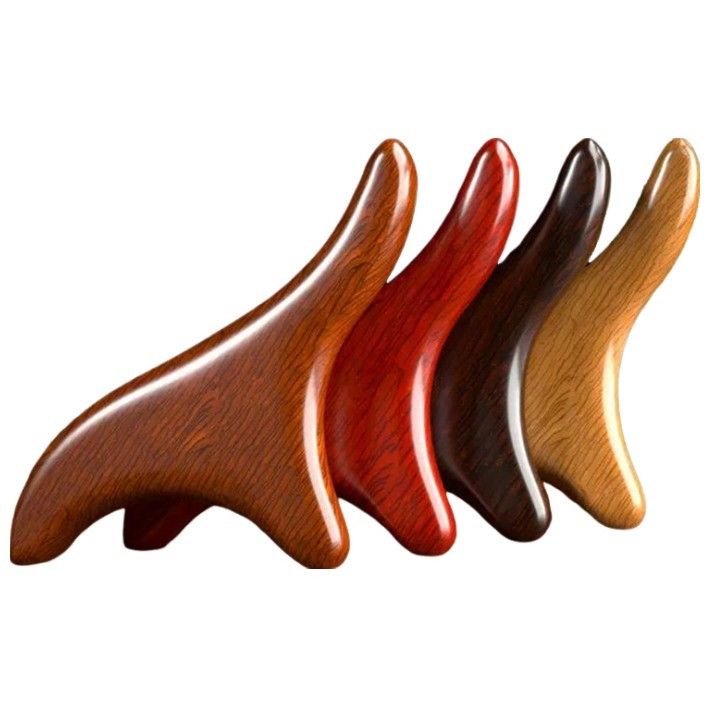 Massaggiatore Facciale Conico Triangolare Forma di Fico Legno Gua Sha Massaggio Scraping Board Legno Guasha Massaggiatore Corpo Cura personale Spa Strumento di rilassamento muscolare