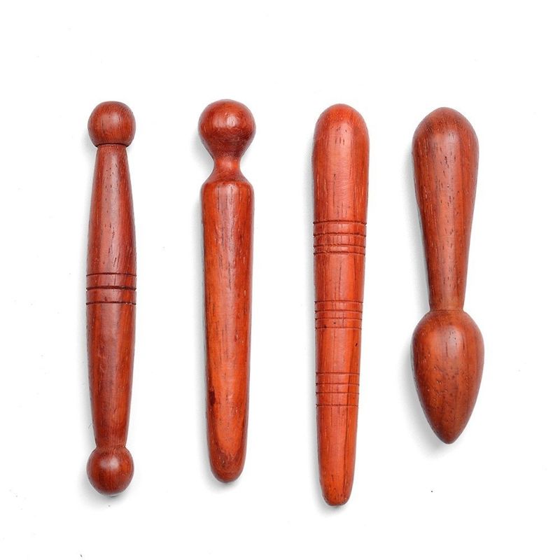 Massaggio corpo intero Legno di rosa Riflessologia manuale Relax Acupressione Penna per la cura della salute muscolare Massaggiatore di tessuto in legno