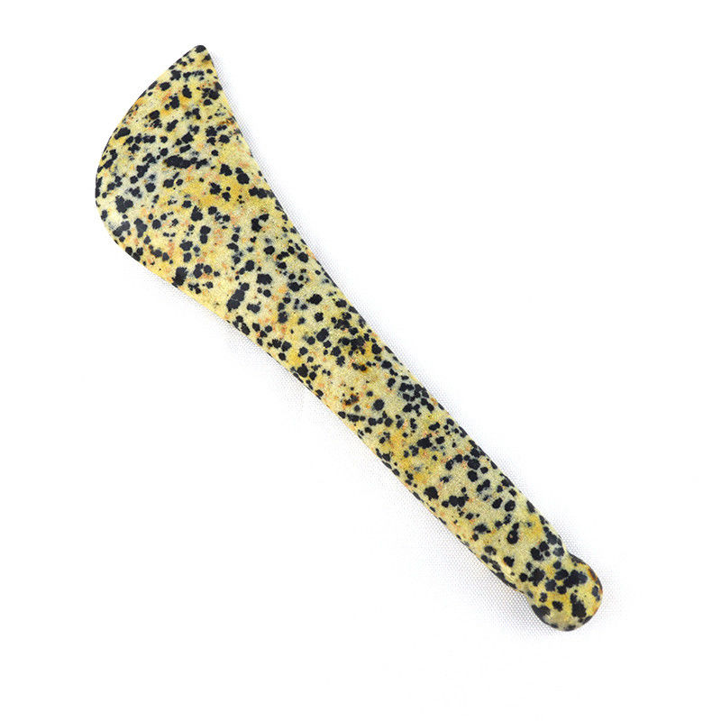 Pietra macchiata Gua Sha Scraping Eye Spoon Beauty Guasha Stick Massaggio Faciale Stick Eye Beauty Body Spa Riflessologia Strumento Massaggiatore corpo intero