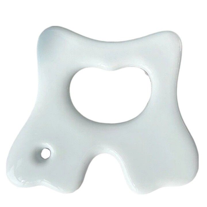 Strumento per la cura della pelle per la bellezza Facial Gua Sha Board per massaggi in ceramica e rilassamento muscolare