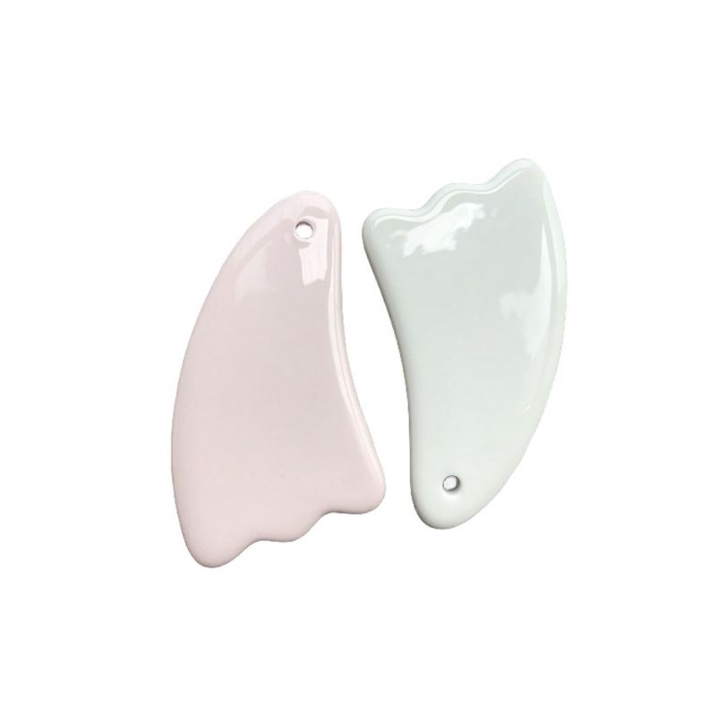 2024 Design Multi Funzione Ceramica Unica Guasha Scraping Facial Body Gua Sha Massager per il ringiovanimento del viso e del corpo