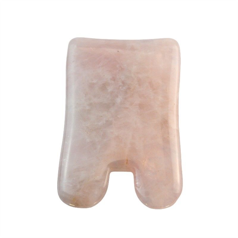 Rose Quartz Gua Sha Massaggio Strumento per la cura della pelle Spa Facial Lifting attrezzature di bellezza Massaggio del corpo Logo personalizzato