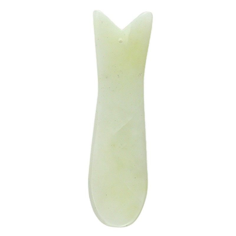 Massaggiatore corpo Proprietà Massaggiatore Xiuyan Pesce di giada a forma di Gua Sha Strumento faciale per la cura della pelle Strumento anti-invecchiamento Guasha
