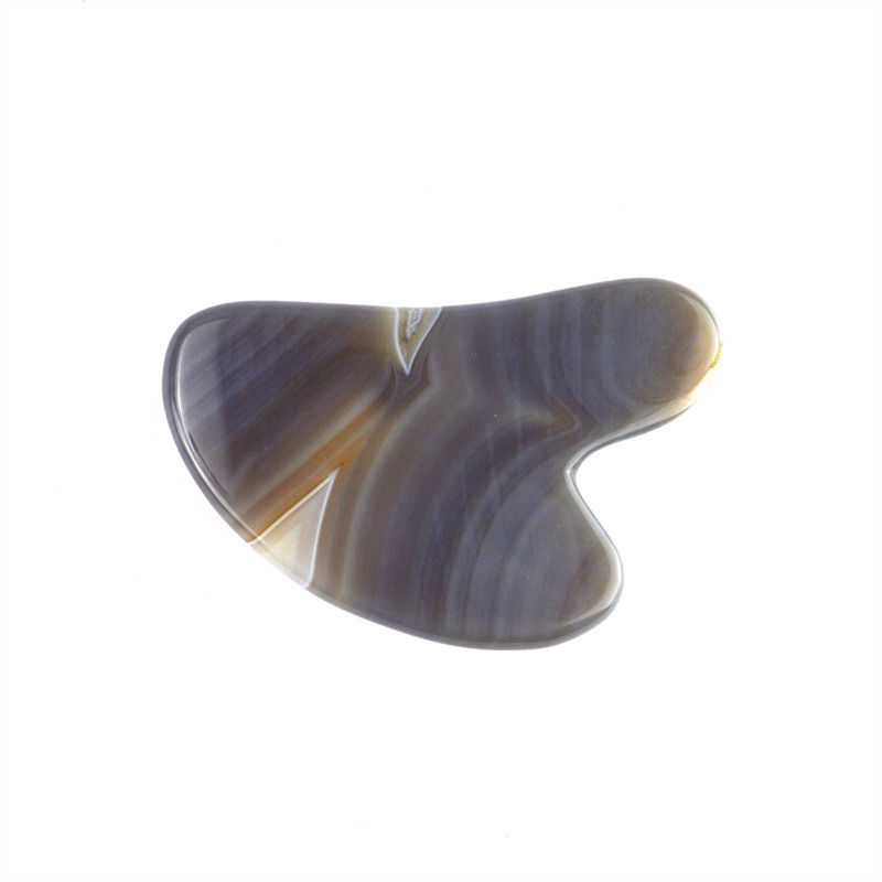 Massaggiatore Faciale Forma di Cuore Agate Naturale Gua Sha Massaggio Strumento per i Muscoli del Corpo Cura della Pelle Spa Facial Lifting Salone di Bellezza