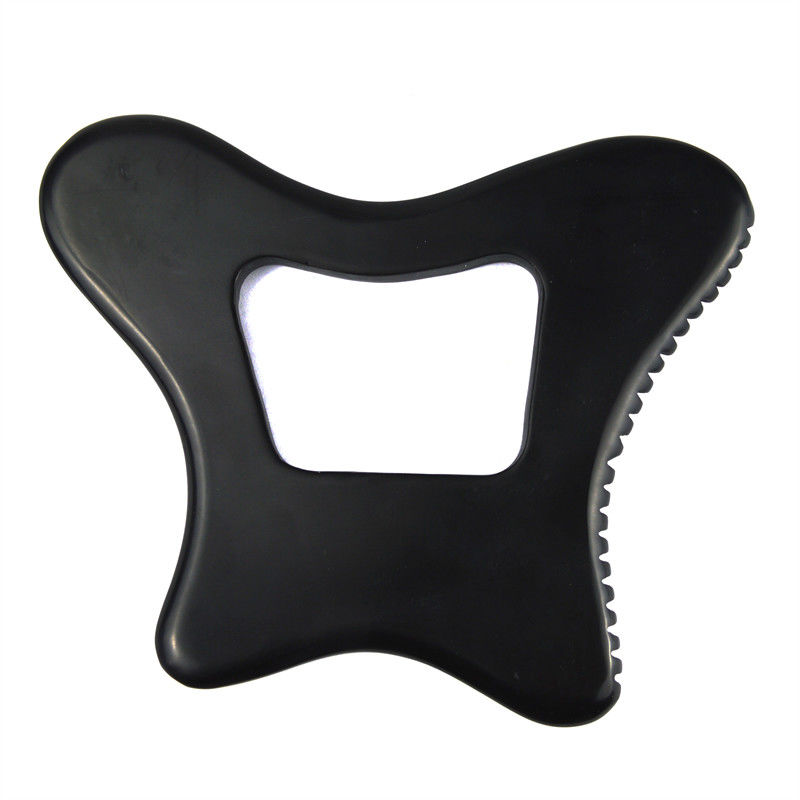 Logo personalizzato Guasha Stone Bian Stone nero Gua Sha Massaggio strumento per il rilassamento del corpo e cura della pelle