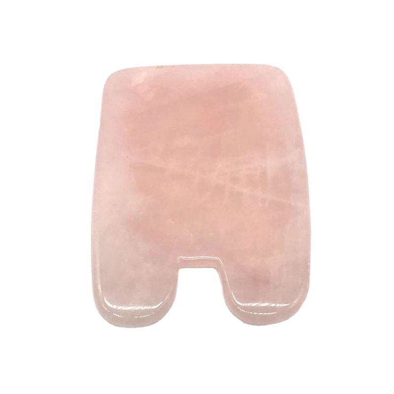 Forma di pesce Rosa Quarzo Cristallo Polvere Guasha Faccia Gua Sha Strumenti per Giada Naturale Cura Sanitaria Massaggio Cervicale