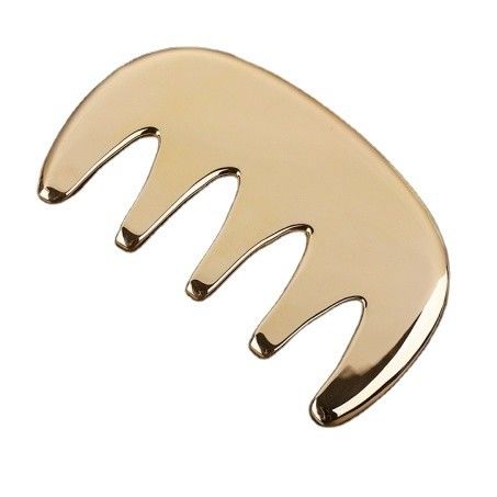Strumenti di massaggio in rame Guasha Metallo Pelli in ottone Gua sha Comb Acupuncture Scalping Point Apparato per la testa Acupuncture Comb